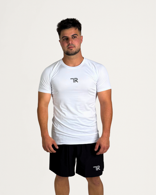 Camiseta de Compresión Deportiva TRIBERFIT – Entrenamiento, Gimnasio y Fútbol (95% Poliéster)