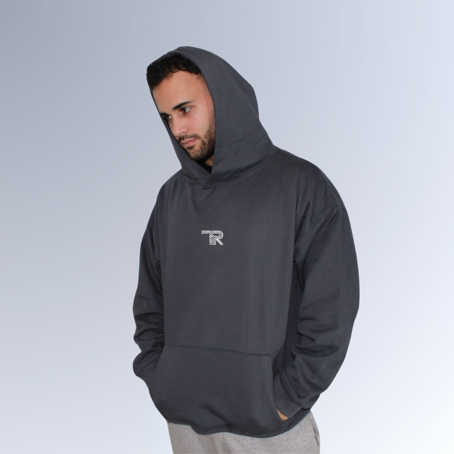 Sudadera Oversize Gris “THE WORKOUT TRIBE”