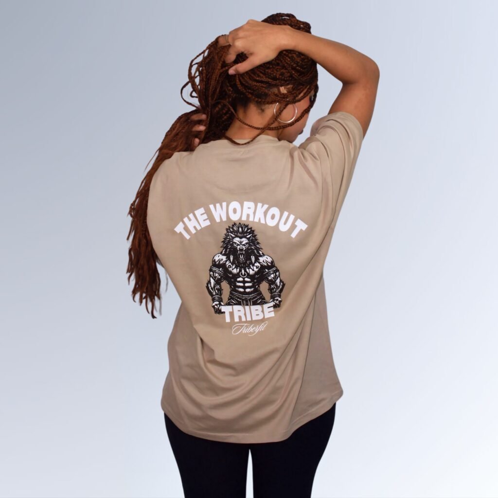Camiseta Oversize Beige Triberfit